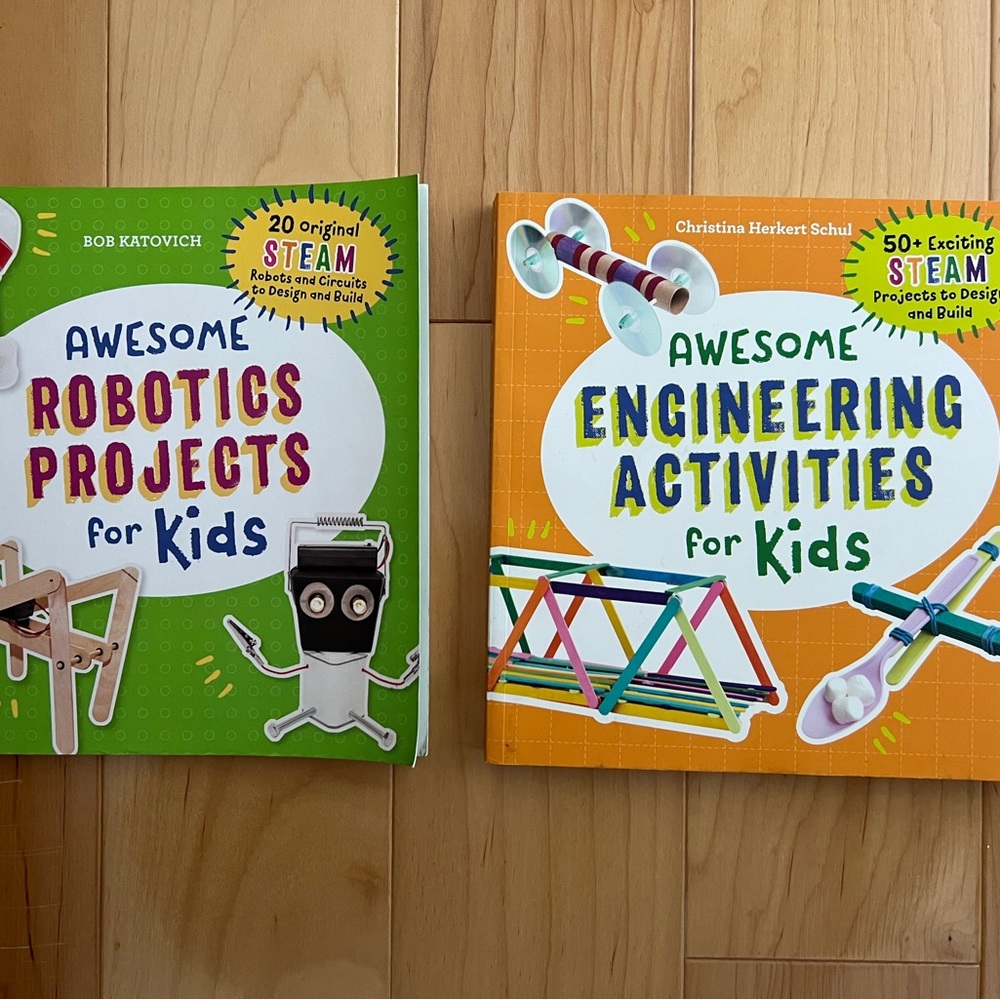 Awesome Robotics and Engineering Projects for Kids Book Set